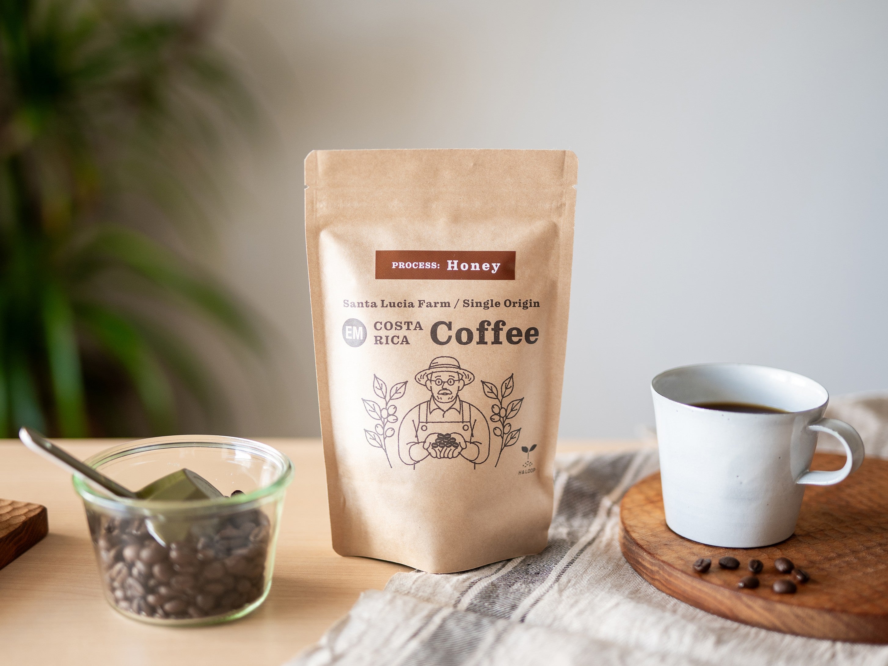 H&LOOP コスタリカ産コーヒー豆 Honey製法 – 暮らしの発酵STORE沖縄